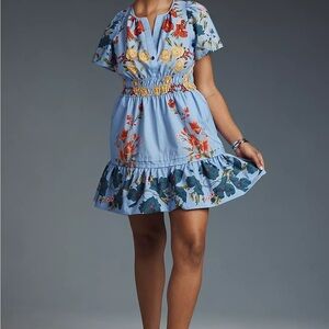 Anthropologie The Somerset Mini Dress: Adaptive Edition. EUC - looks never worn